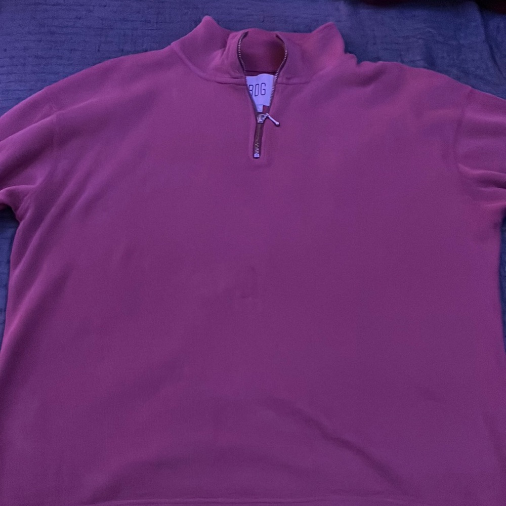 BDG maroon quarter zip sweater. Size large. Worn rarely.